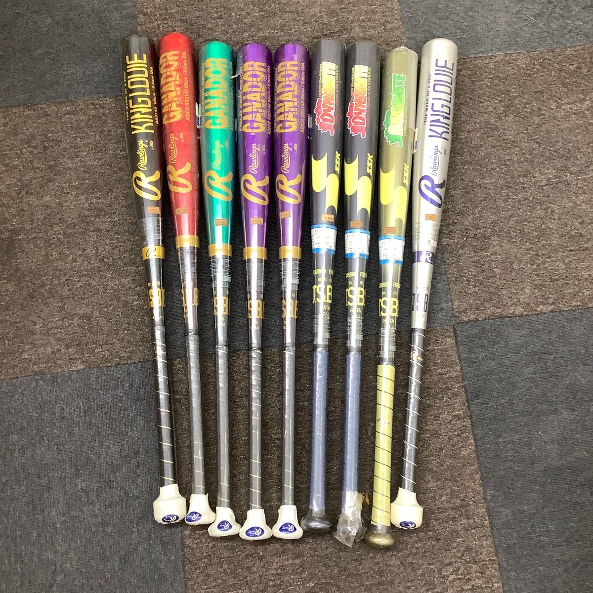 ローリングス SSK 軟式用バット まとめて 9本